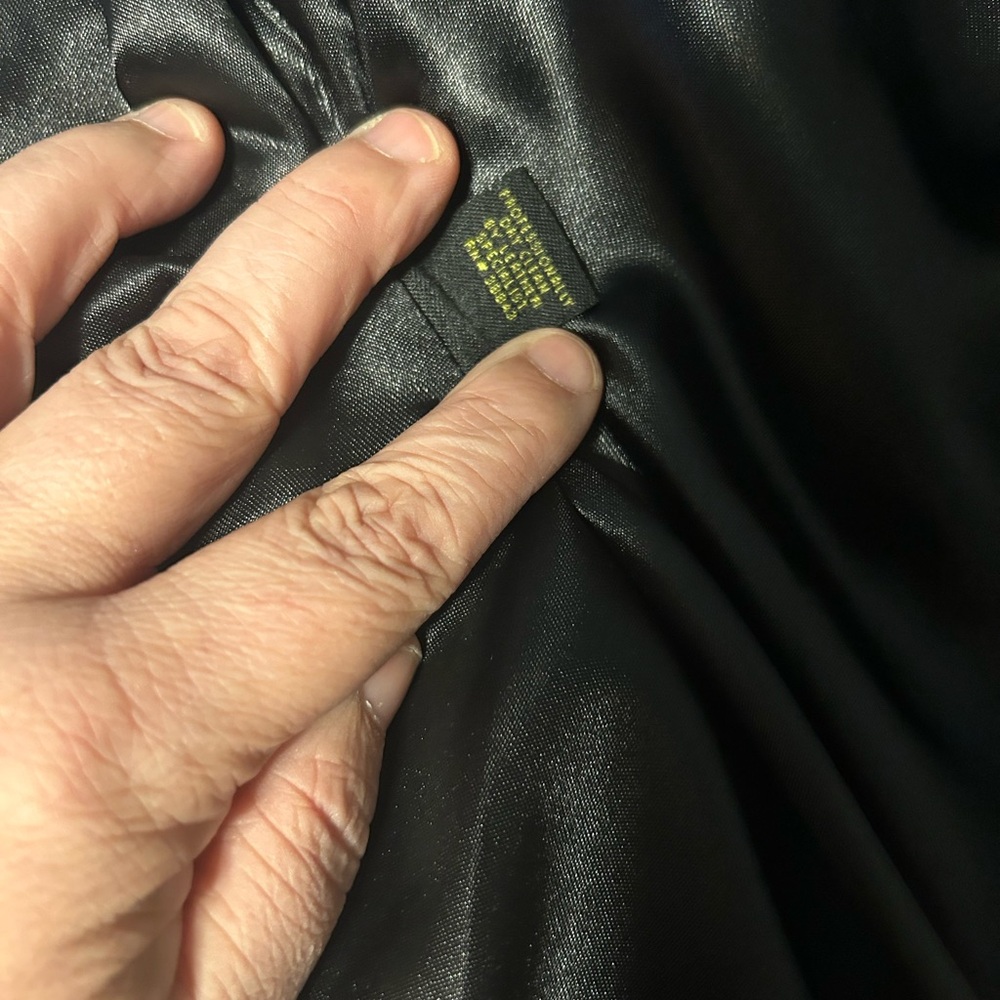 Nicole Miller Black Fabric And Genuine Leather Moto Jacket with Gold Label - Picture 9 of 9